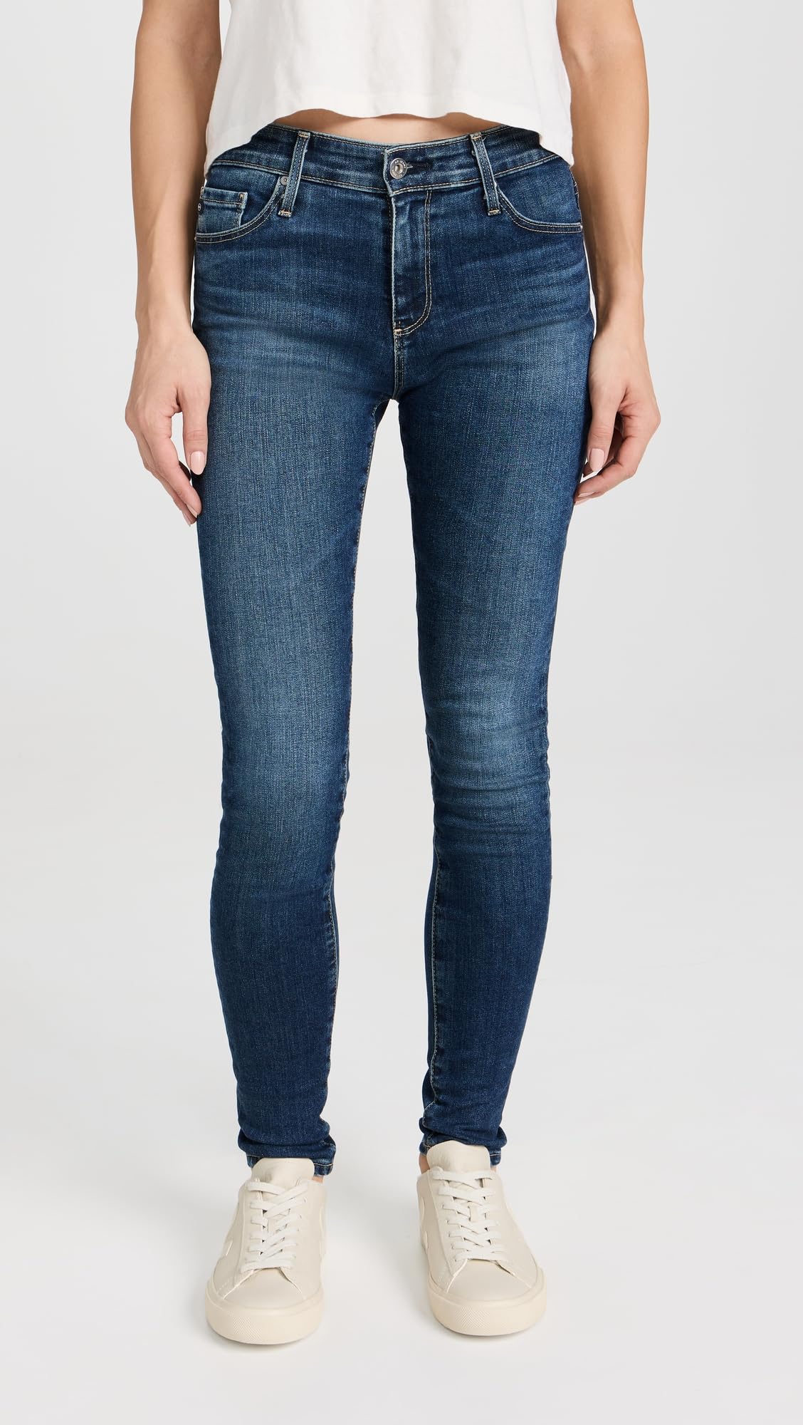 AG Adriano Goldschmied Women's Farrah Skinny Jeans - High Waist Stretch Denim Pants for Casual Wear & Night Out