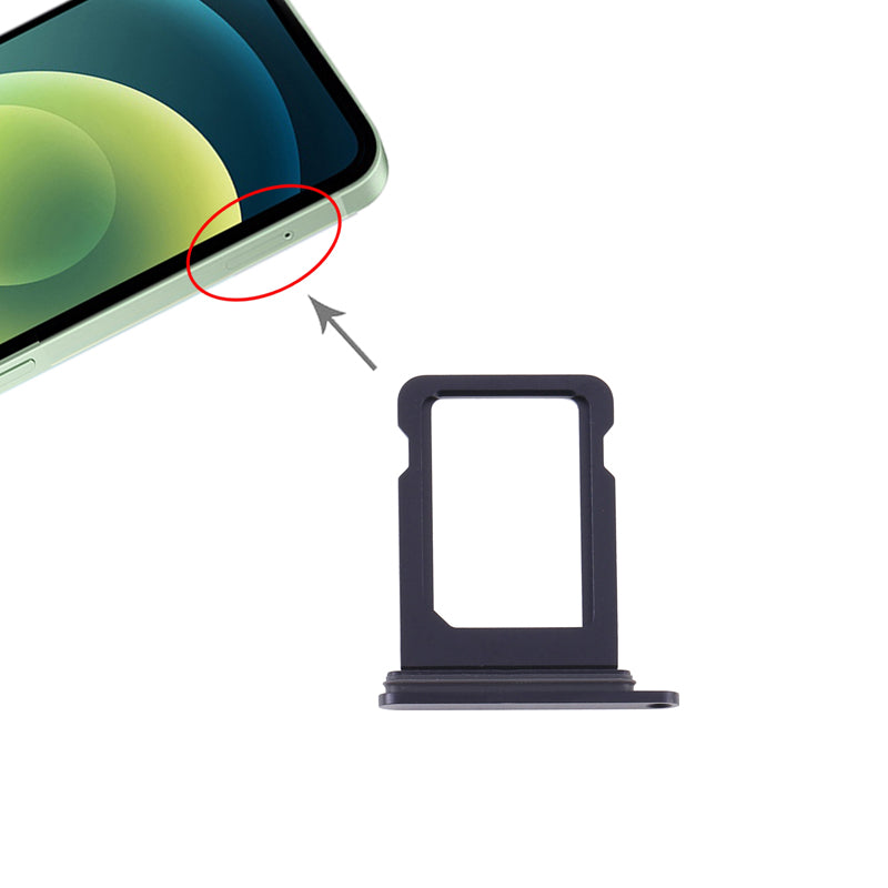 Original iPhone 12 Mini SIM Tray Replacement - Genuine OEM Part - Easy DIY Installation for AT&T Verizon T-Mobile - Fix Broken or Lost SIM Card Tray - Perfect for Travelers & Phone Repair Shops