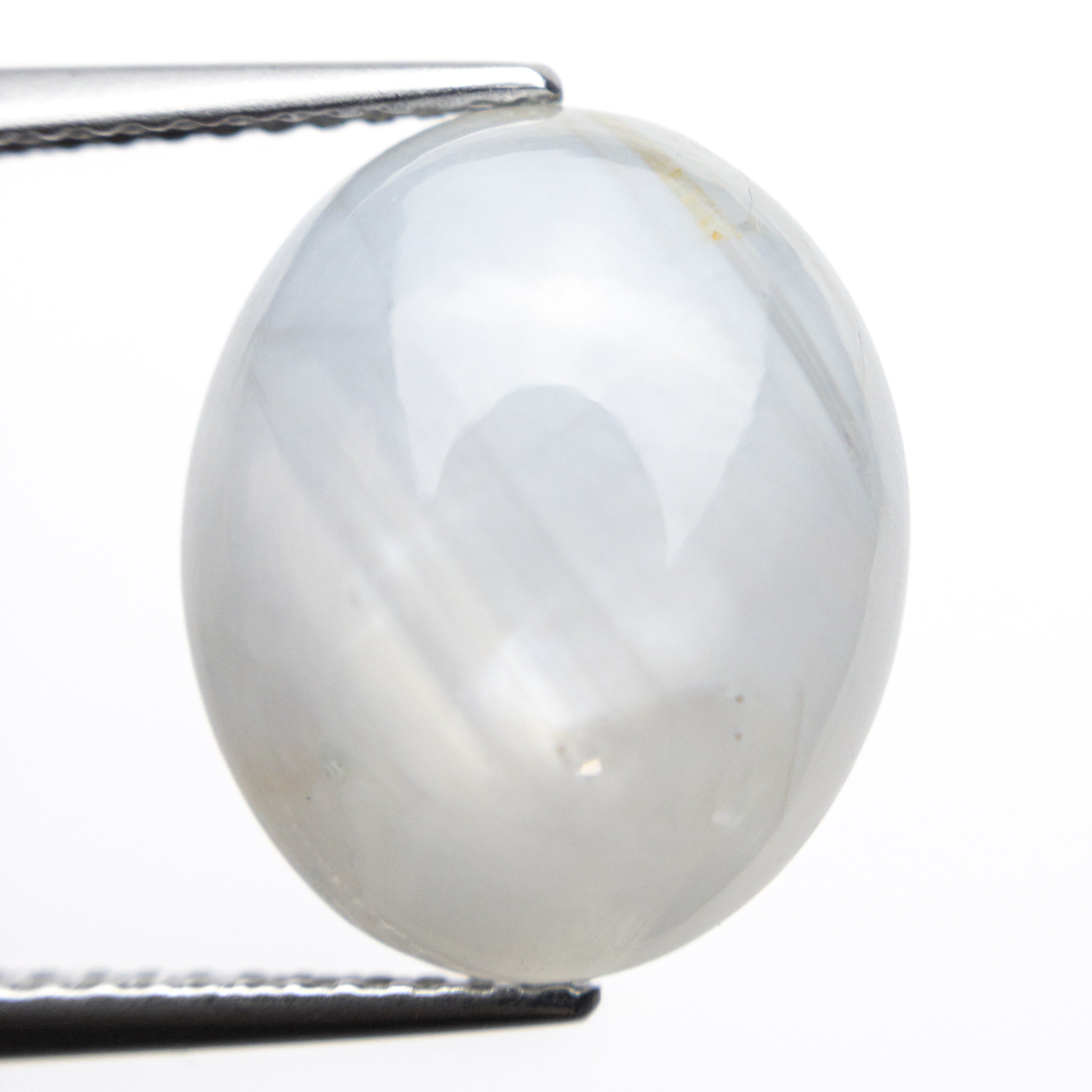 14.93ct Natural Blue Star Sapphire Cabochon Gemstone - 14.37x11.94x8.58mm Oval Cut for Jewelry Making, Engagement Rings & Healing Crystals