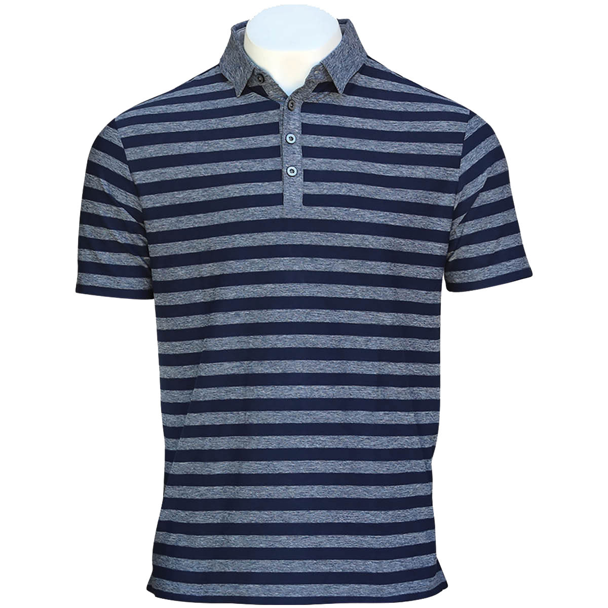 AndersonOrd Waikiki Dress Blues Men's Golf Polo Shirt - Breathable Quick-Dry Performance Tee for Golf, Tennis & Casual Wear
