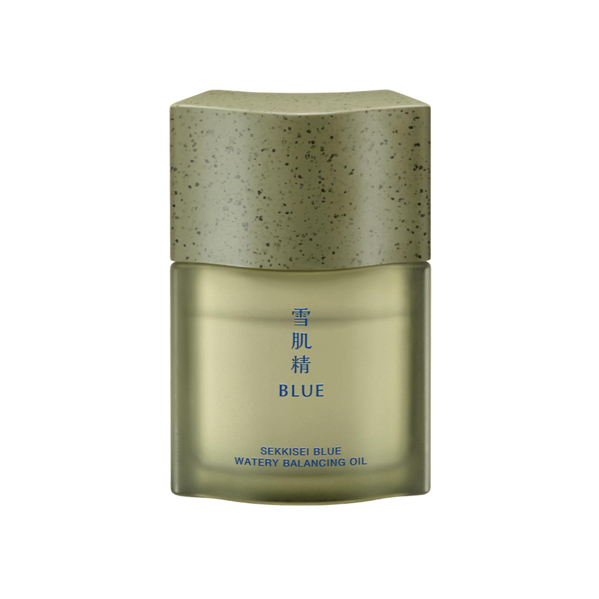 KOSE SEKKISEI BLUE Watery Balancing Oil - Lightweight Facial Oil for Dry & Sensitive Skin, 30ml | Hydrating & Brightening Skincare for Day & Night Use