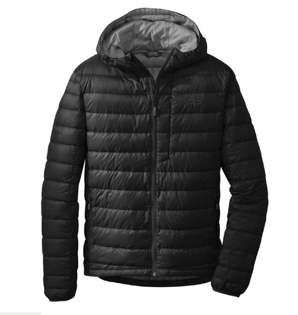 Outdoor Research Men's Transcendent Down Hoodie - Lightweight Insulated Winter Jacket for Hiking & Camping | Warm Waterproof Down Coat for Outdoor Adventures