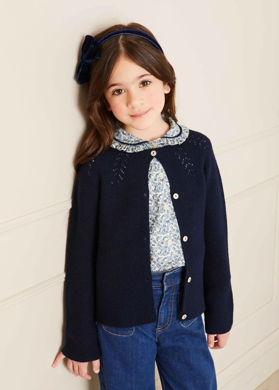 Soft Denim Wide Leg Pants for Girls (3-10 Years) - Stretchy Comfortable Blue Jeans for School, Play & Everyday Wear