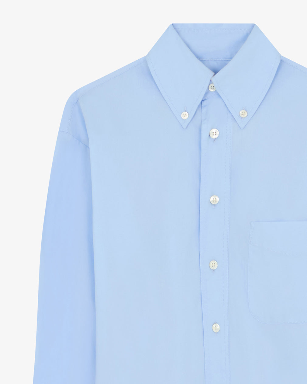Johnny Fitted Shirt for Men - Slim Fit Pale Blue Casual Dress Shirt | Perfect for Office, Date Night & Formal Events
