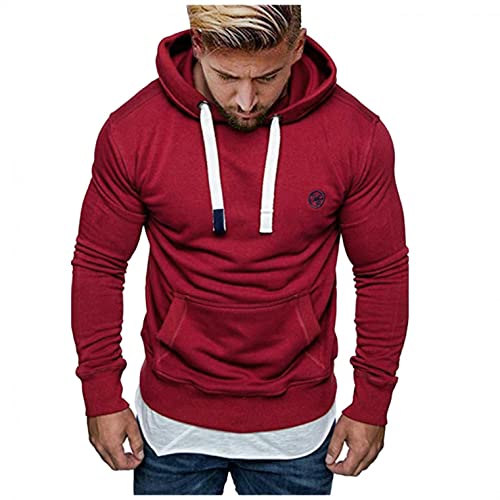 Men's Fleece Hoodie - Long Sleeve Athletic Pullover for Gym, Sports & Casual Wear | Warm Winter Hooded Sweatshirt for Workouts, Running & Everyday Comfort