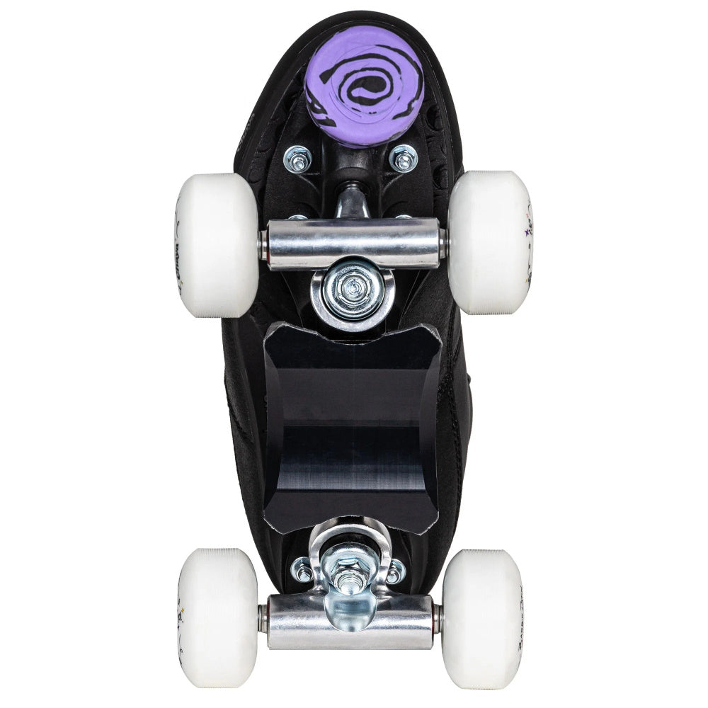 Chaya Park Kismet Barbiepatin Black Roller Skates for Women - Outdoor & Indoor Quad Skates with Comfortable Padding - Perfect for Rink, Park, and Street Skating