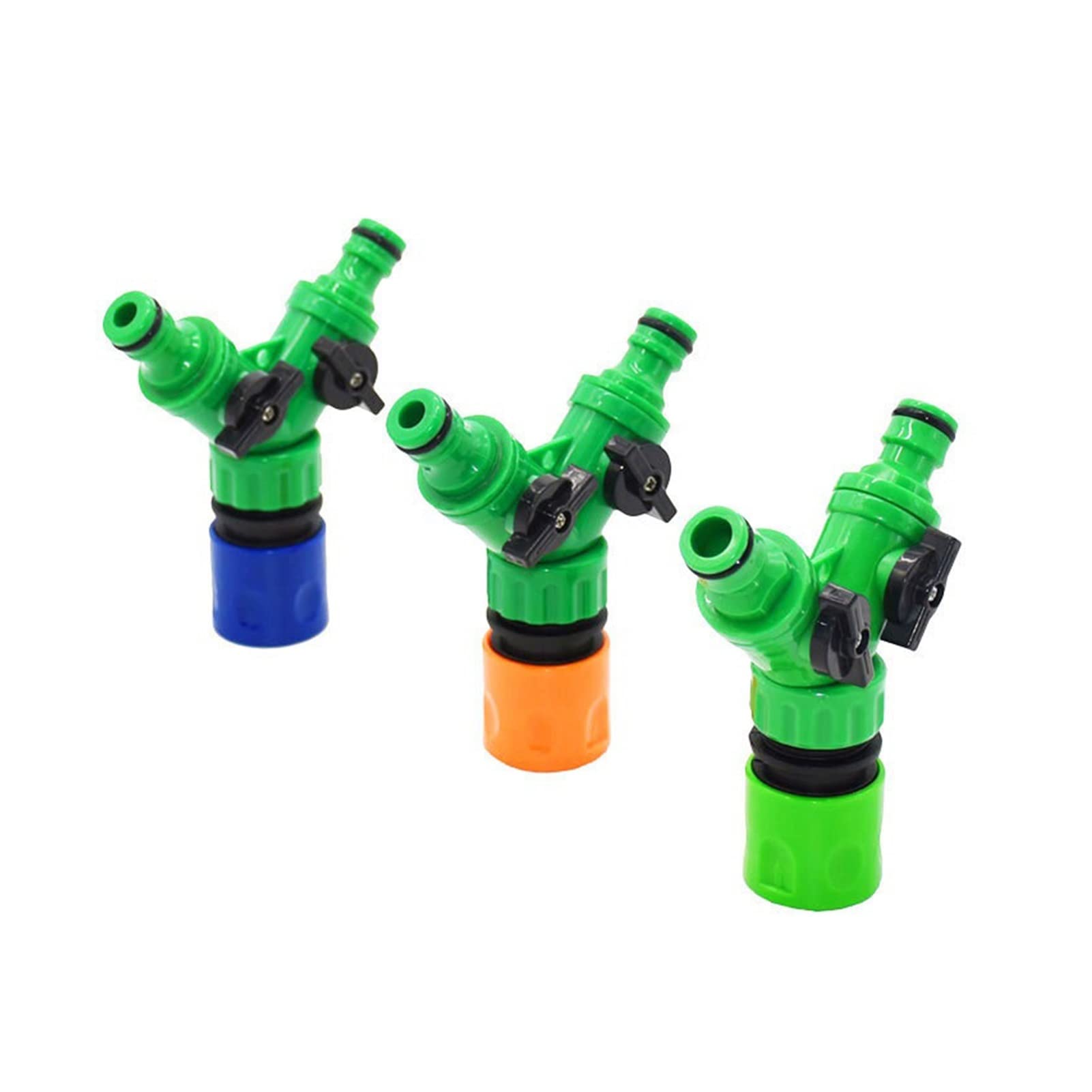 Aveanit 2-Way Garden Hose Splitter - Quick Connect Irrigation Valve Adapter for Outdoor Watering, Lawn & Plant Care (1 Pack) - Perfect for Sprinklers, Faucets & Drip Systems