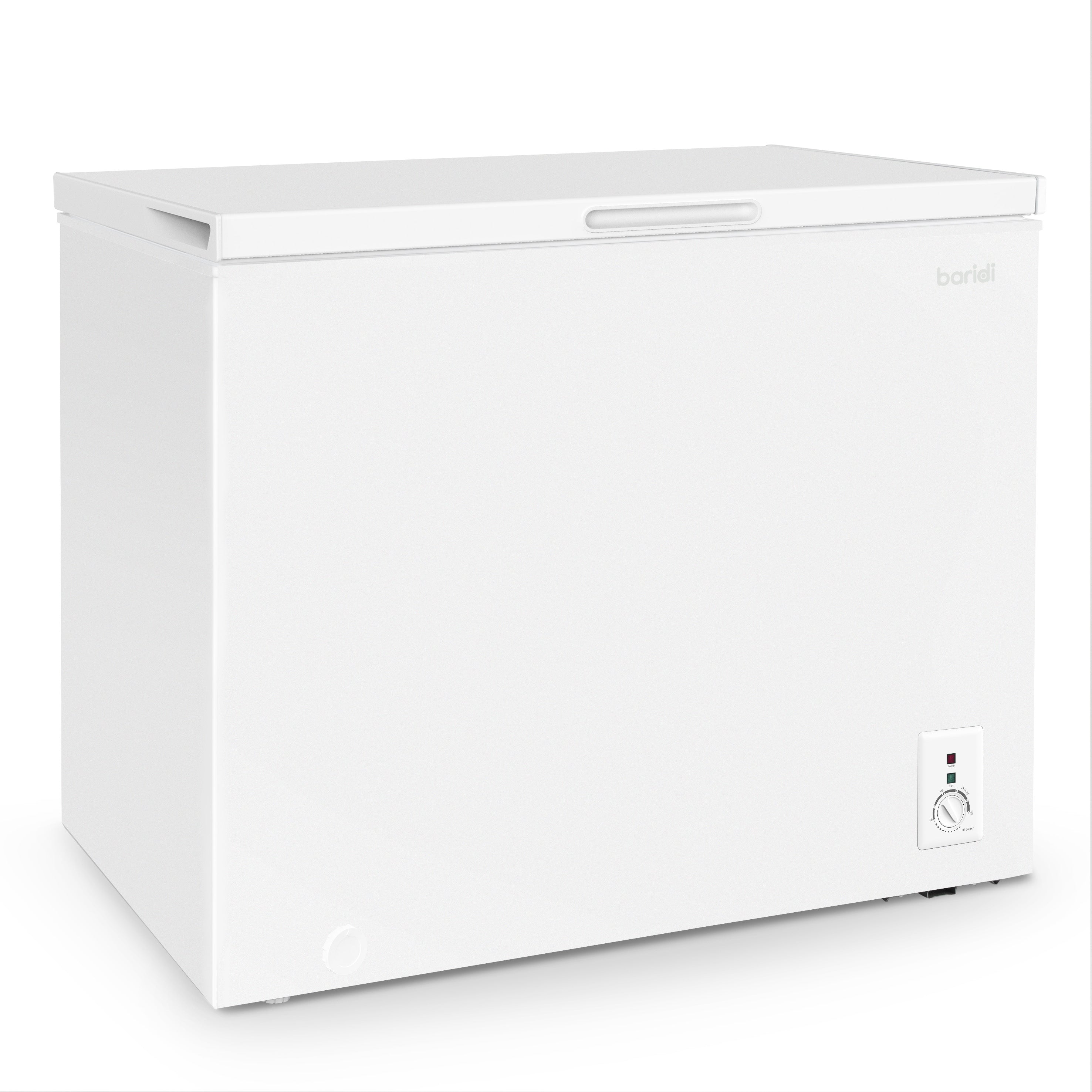 Baridi 7.0 Cu Ft Freestanding Chest Freezer - 199L Energy Efficient Deep Freezer with Adjustable Thermostat, Perfect for Garage, Basement & Outdoor Use - White (Model DH111) - Ideal for Bulk Food Storage, Meal Prep & Home Organization
