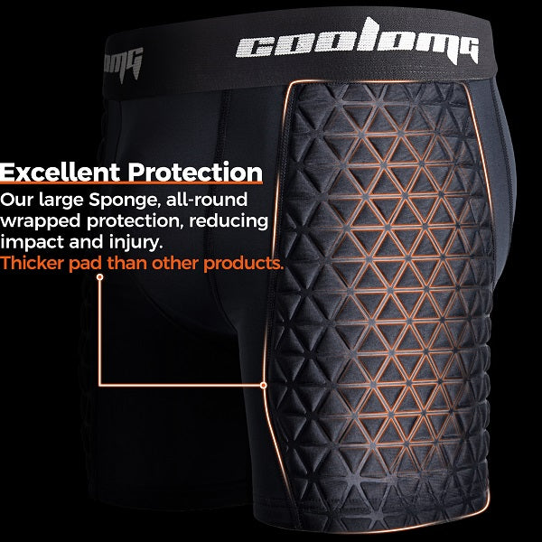 Youth Boys Padded Baseball Sliding Shorts with Protective Cup Pocket - Comfortable Compression Undershorts for Baseball, Softball & Training (C01_BE102) - Perfect for Practice, Games & Sports Safety