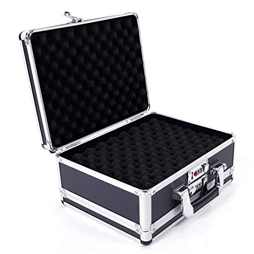 **30x15x23cm Aluminum Locking Security Box - Portable Gun Safe for Pistols & Handguns - Secure Storage & Travel Case for Home, Car, and Office Use**