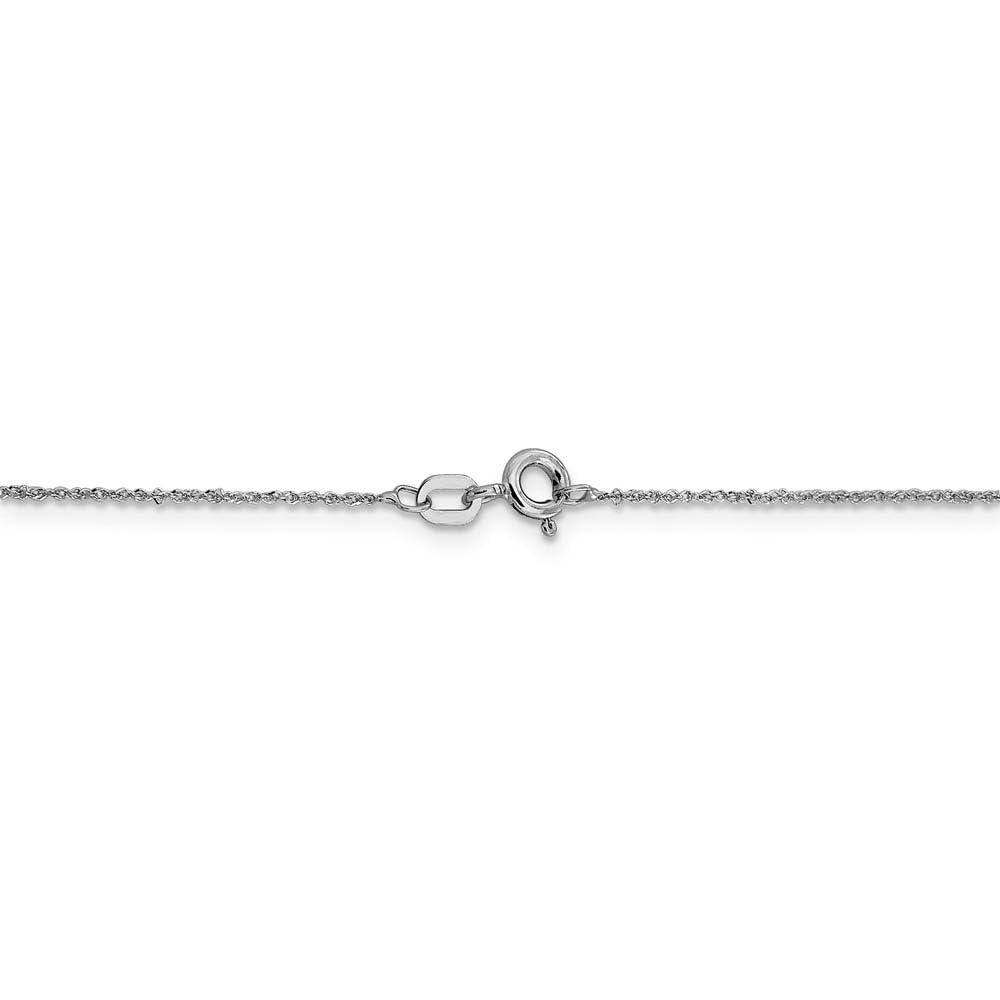 14k White Gold Diamond Cut Chain Necklace - Elegant for Parties & Gifts