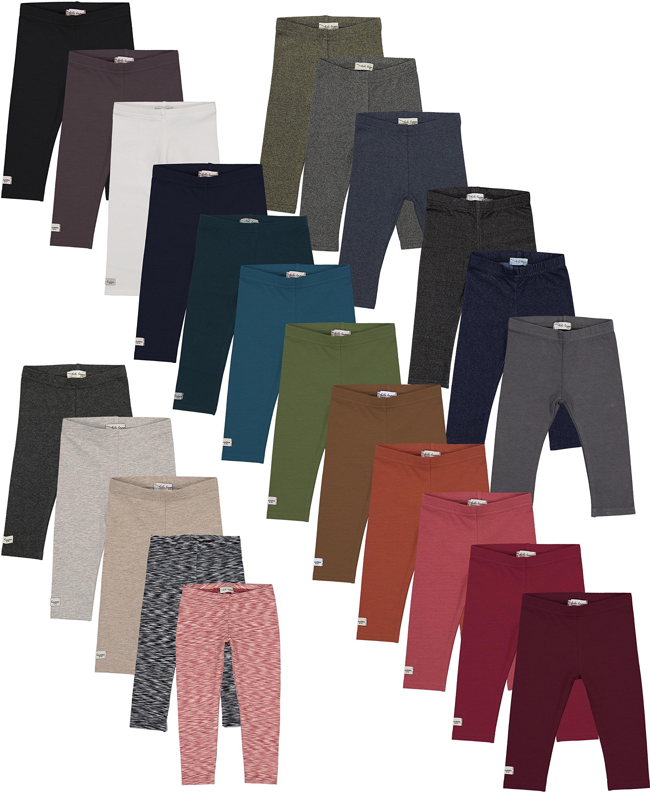 Lil Legs Unisex Toddler Cotton Leggings for Boys & Girls - Soft Comfortable Stretchy Pants (Navy, 3 Months) - Perfect for Playtime, Daycare & Everyday Wear