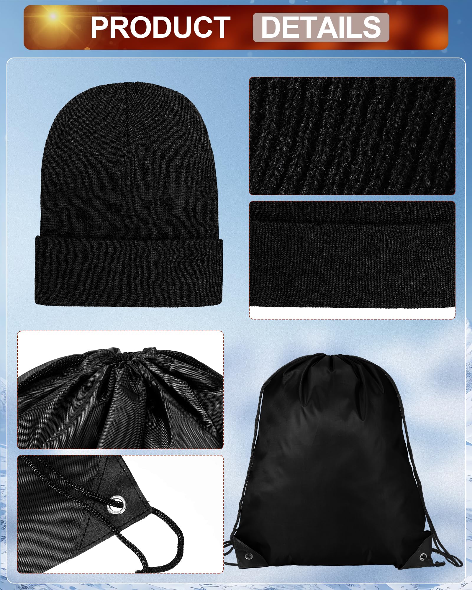 72-Piece Winter Homeless Care Kit - Unisex Gloves, Socks, Fleece Blanket, Hats & Scarves with Drawstring Bags | Cold Weather Essentials for Shelters, Charity Donations & Outdoor Survival Gear