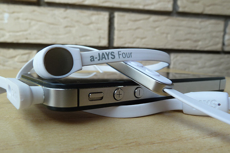 JAYS Four Premium In-Ear Headphones with High-Fidelity Sound - Perfect for Running, Gym, and Commuting
