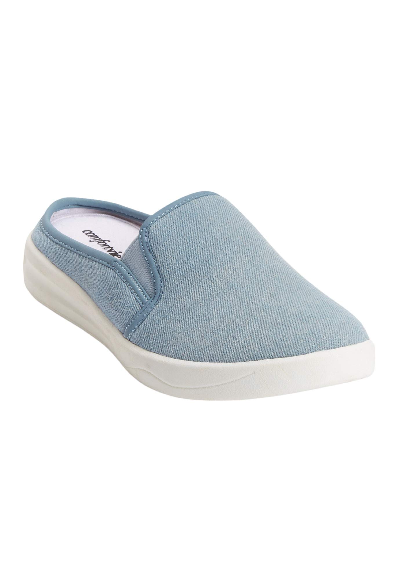 Comfortview Women's Wide Width The Camellia Sneaker - Stylish & Supportive Walking Shoes for Everyday Wear, Workout & Casual Outfits
