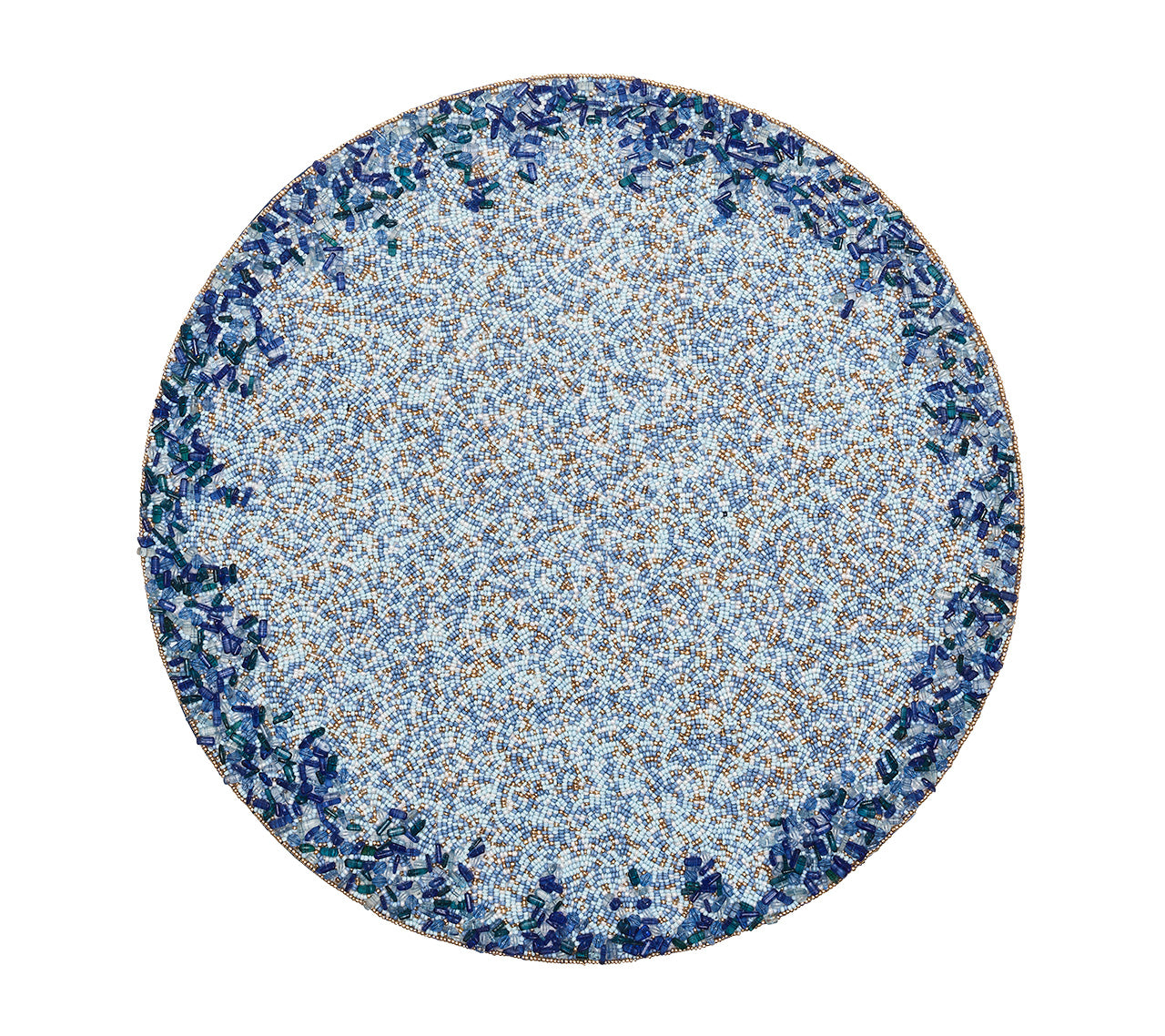 Premium Navy & Blue Lagoon Placemat Set of 4 - Waterproof & Heat-Resistant Dining Table Mats for Home, Kitchen, and Outdoor Entertaining