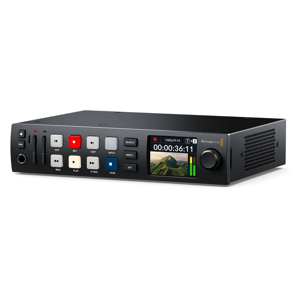 Blackmagic Design HyperDeck Studio HD Plus - Professional Broadcast Video Recorder & Player for Live Production & Post-Production - Ideal for TV Studios, Streaming & Film Editing