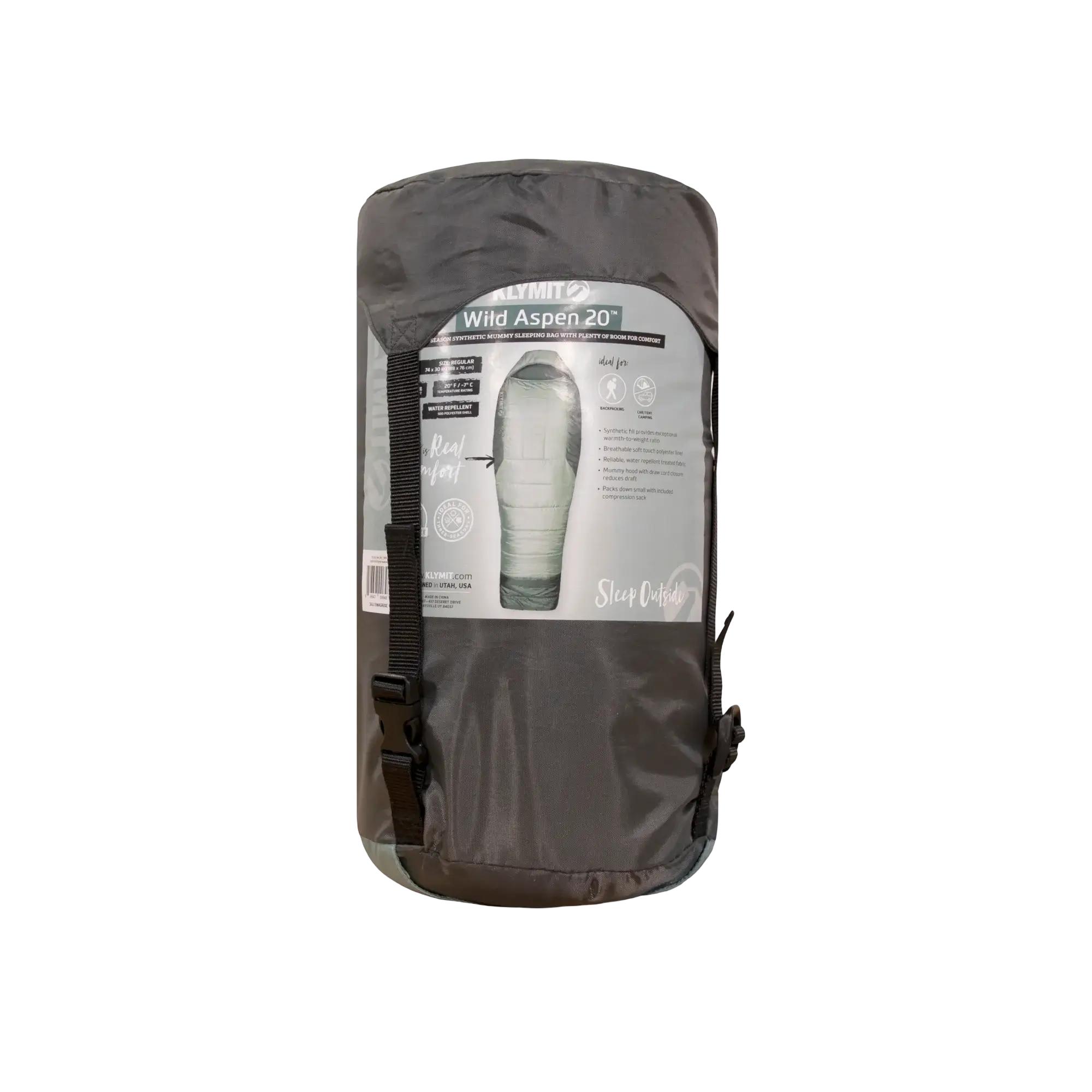 Wild Aspen 20°F Ultralight Backpacking Sleeping Bag - Compact & Water-Resistant for Camping, Hiking & Outdoor Adventures