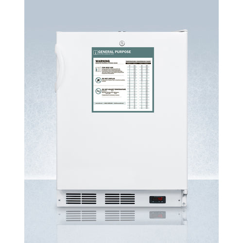 Accucold 24-Inch Wide Built-In All Refrigerator - ADA Compliant, Energy Efficient, Stainless Steel (Model FF7LWBIADAGP) - Perfect for Small Kitchens, Apartments, and ADA-Compliant Spaces