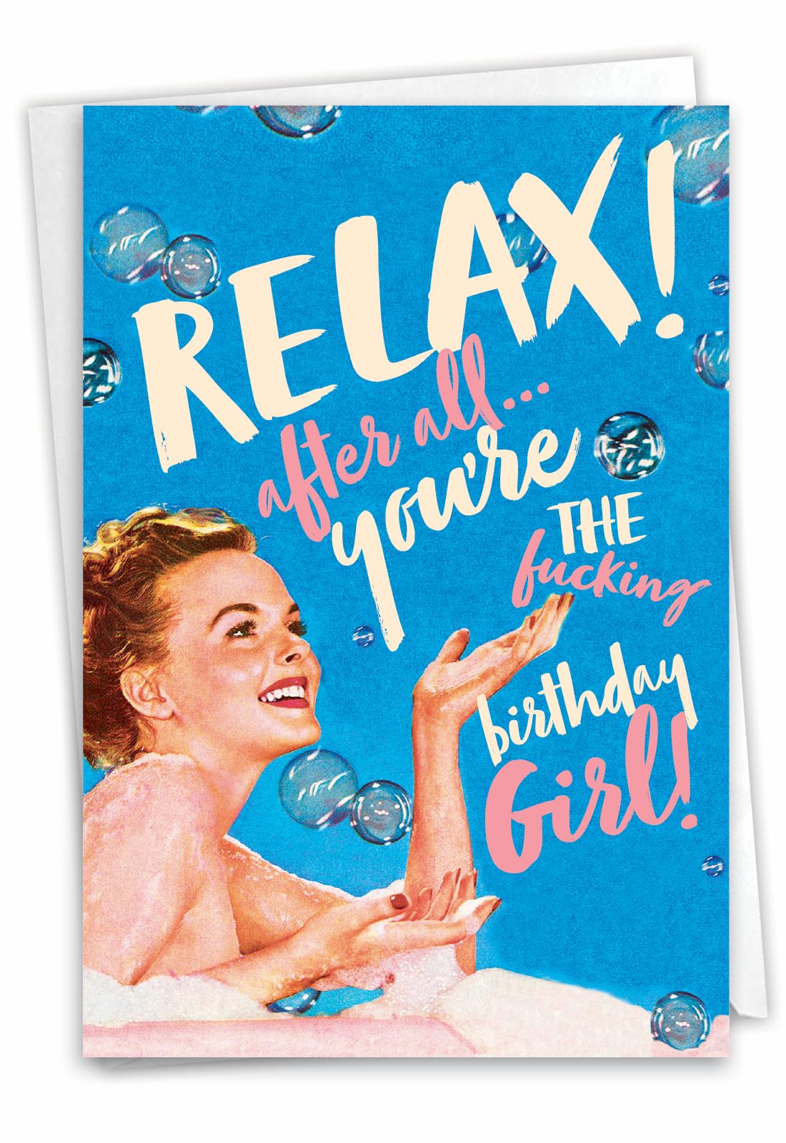 Funny Women's Birthday Card - Hilarious Bday Greeting Card with Envelope - Sassy Celebration for Her - C7018BDG - Perfect for Friends, Sisters & Coworkers Birthday Gifts