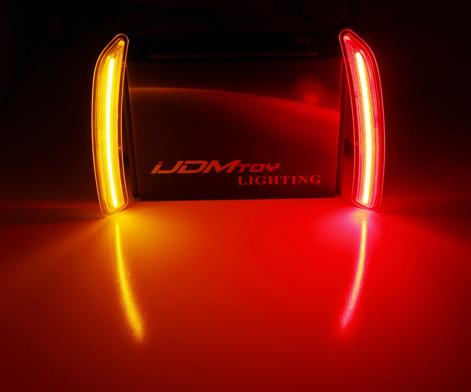 Amber/Red Full LED Side Marker Light for Gen3 MINI Cooper F55 F56 F57 - Clear Lens, Enhanced Visibility & Safety - Perfect for Night Driving & Custom Car Upgrades