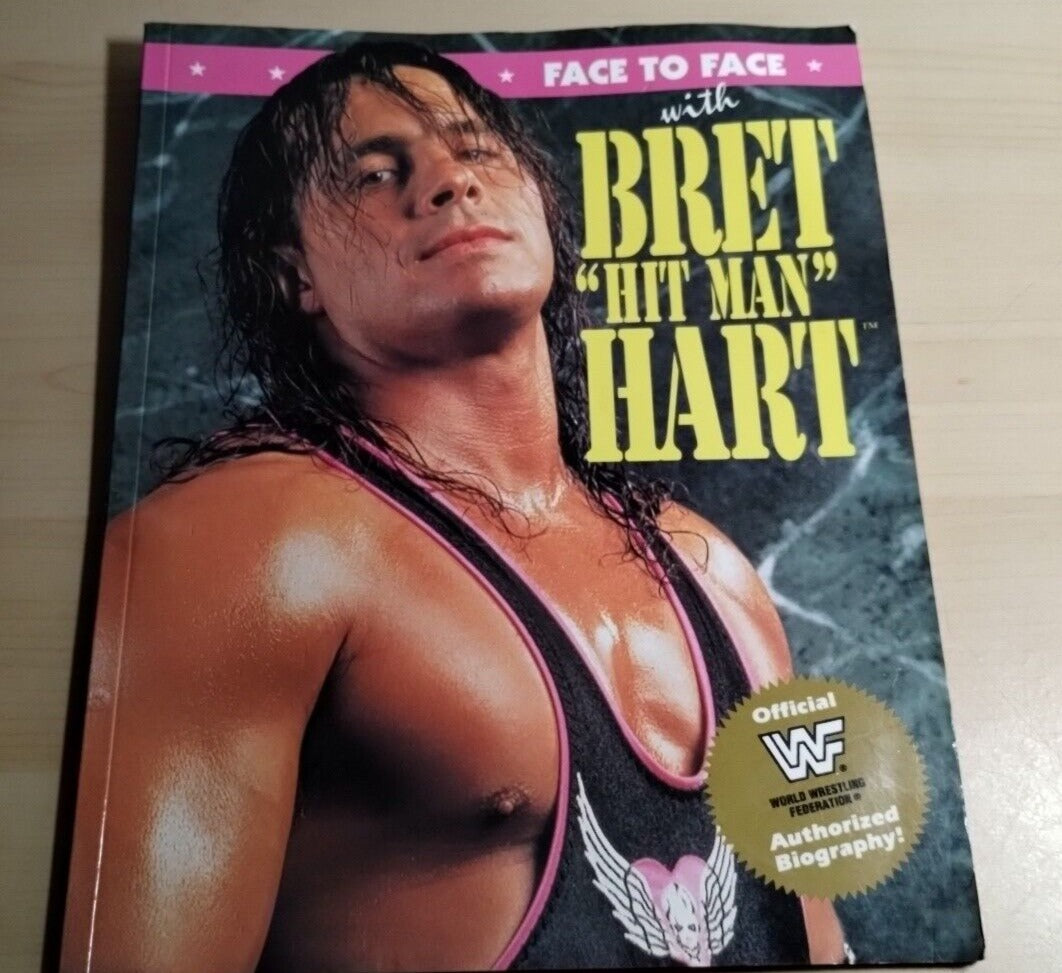 1994 WWF Face to Face Bret Hart Wrestling Action Figure - Collectible Vintage WWE Memorabilia for Fans & Display