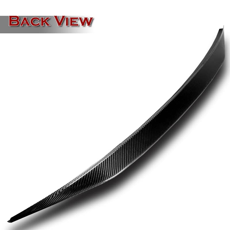 HYPERSPEED Real Carbon Fiber Trunk Spoiler Wing Lip Kit for Audi A5 Quattro Coupe 2008-2016 | CAT-Style Rear Lip | Car Exterior Mods & Replacement Parts | Enhance Sporty Look & Aerodynamics