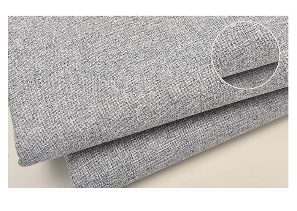 Premium Natural Linen Fabric - Solid Color Cotton Linen & Calico Material for Embroidery, Cross Stitch & Garment Making (1.5×7m, Gray) - Perfect for DIY Crafts, Home Decor & Fashion Sewing Projects
