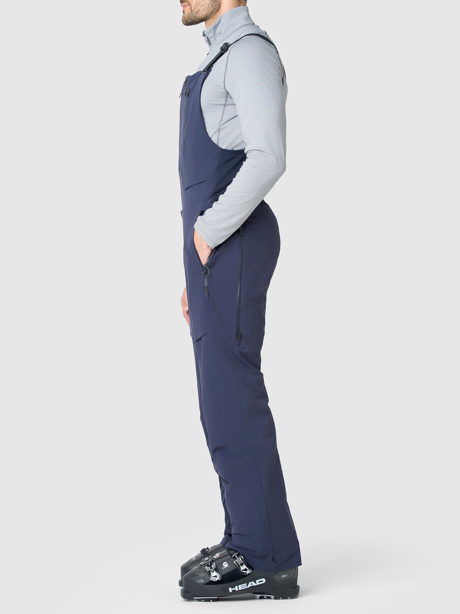 Ligety Bib Insulated Ski Pants for Men - Waterproof Winter Snow Pants with Thermal Lining - Perfect for Skiing, Snowboarding & Cold Weather Outdoor Activities