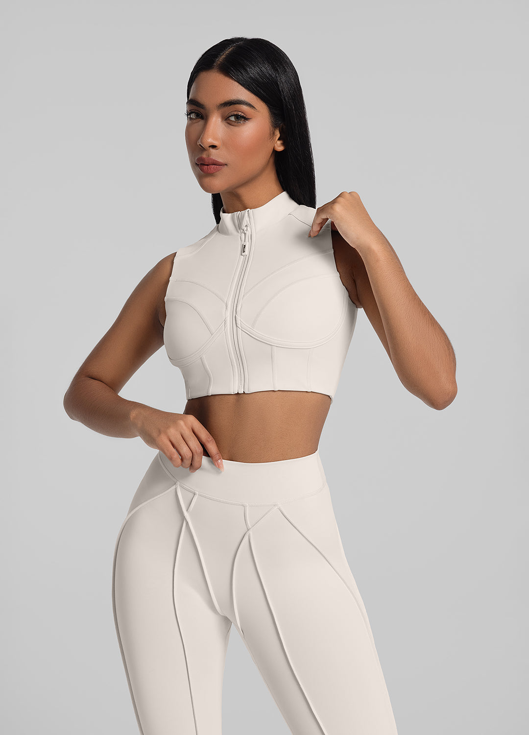 Women's High Neck Zip Up Tops - Stylish Long Sleeve Workout Shirts for Yoga, Running & Gym - Perfect for Fitness & Casual Wear