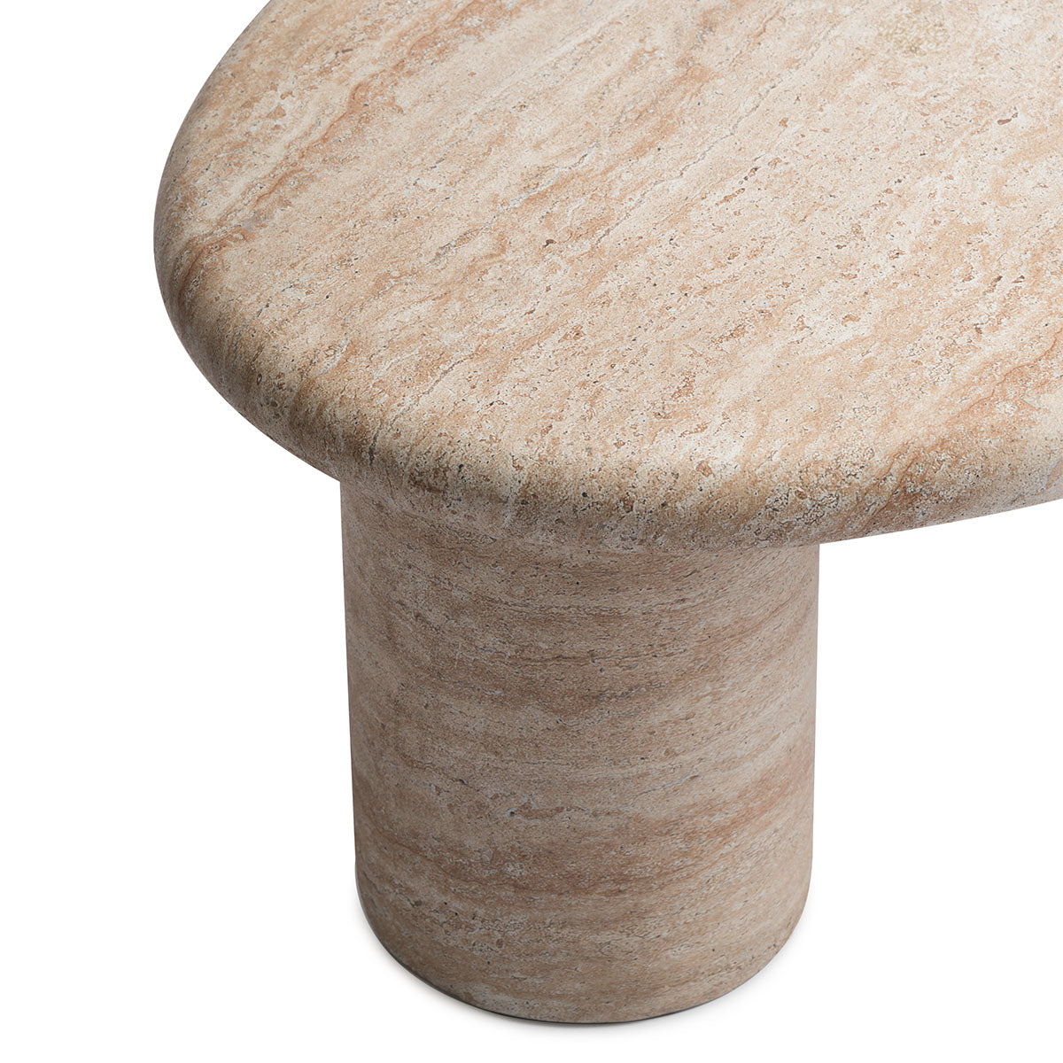 Azzurra Modern Travertine Coffee Table - Elegant Living Room Centerpiece for Home Decor & Entertaining