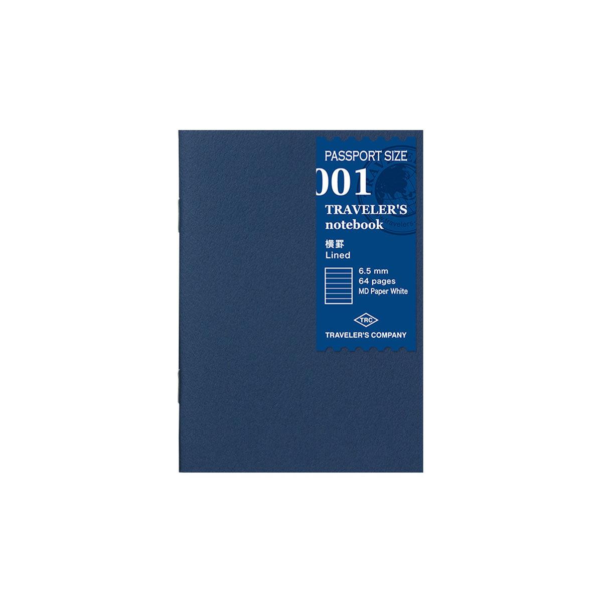 Traveler's Notebook TN P001 Refill - Lined Paper Insert for Bullet Journaling, Note Taking & Daily Planning - Perfect for Travelers, Students & Office Use