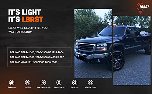 GMC Sierra Headlight Assembly 1999-2007 - Black Bumper Light for Yukon XL & HD Models