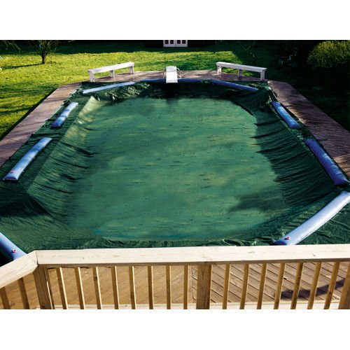 Swimline 20x40 Feet Rectangle RipStopper Winter Pool Cover - Heavy Duty Protection for Inground Swimming Pools | Cold Weather & Snow Protection | RIG2040R