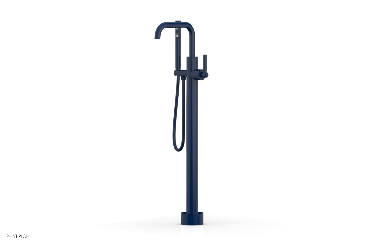 Premium Tall Floor Mount Tub Filler with Lever Handle & Hand Shower - D130 45 01 - Ideal for Modern Bathrooms & Spa-Like Showers