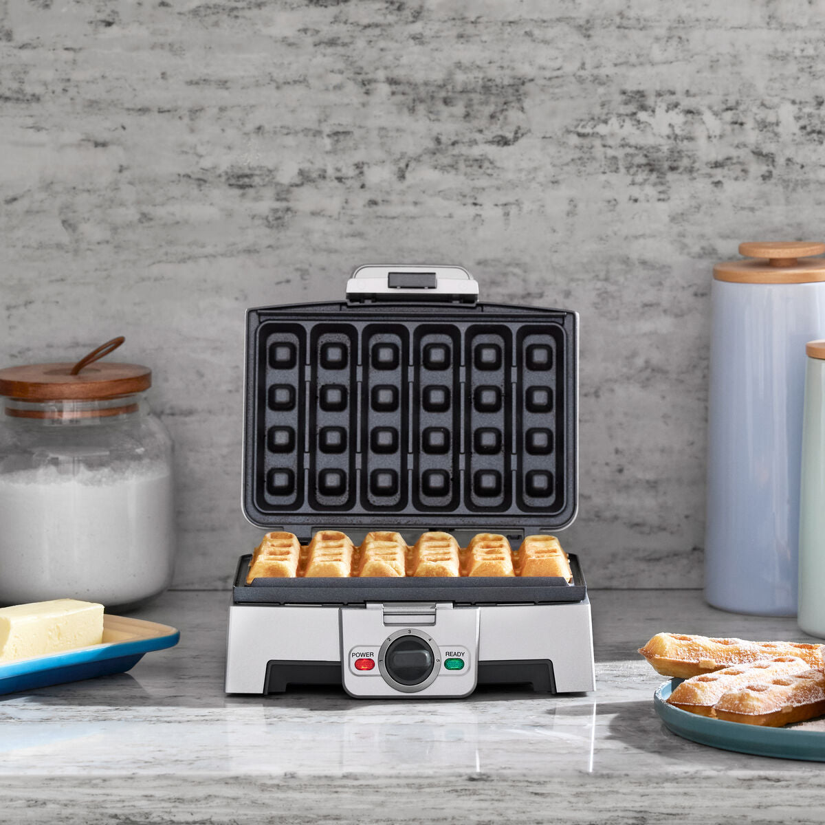 Cuisinart 6-Stick Waffle Maker for Sweet or Savory Meals - Perfect for Breakfast, Brunch & Family Gatherings