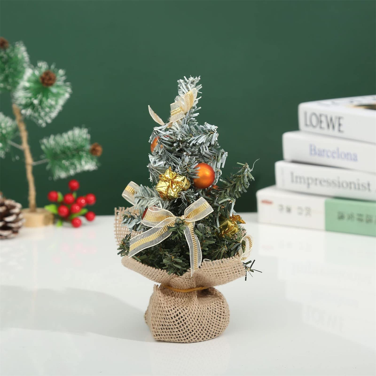Vintage Ceramic Christmas Tree Ornament - Holiday Home Decor for Bedroom, Desk, Office & Kids Room | Perfect Christmas Gift & Festive Decoration for Merry Christmas Celebrations