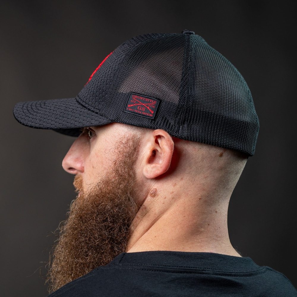 Red Blood Blue Collar® Stretch Fit Baseball Cap - Adjustable & Comfortable Unisex Hat for Men & Women - Perfect for Outdoor Activities, Sports & Casual Wear