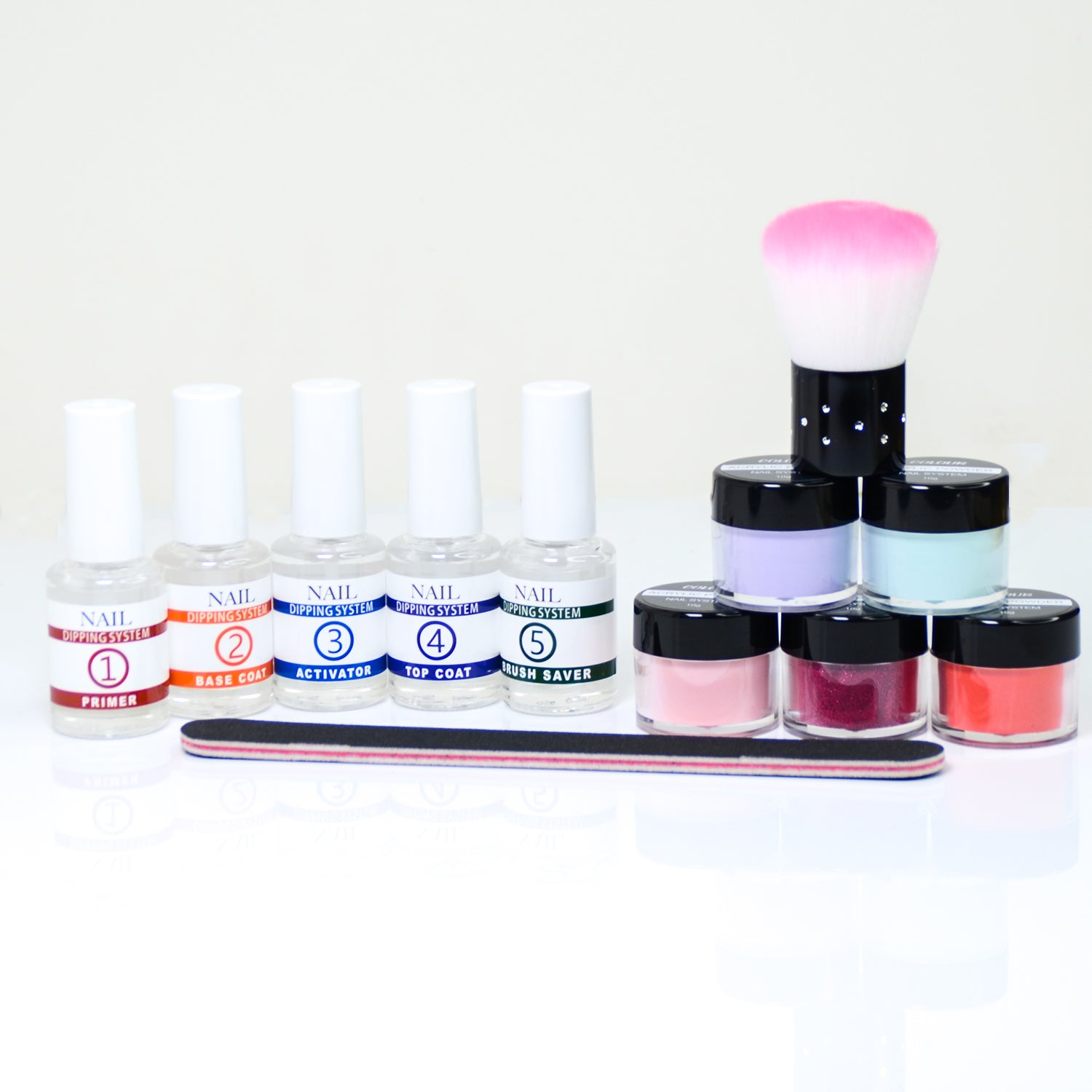 Professional Acrylic Dipping Kit for Nails - Complete Set with Polish, Glitter & Tools | At-Home Manicure & Salon Quality Nail Art DIY