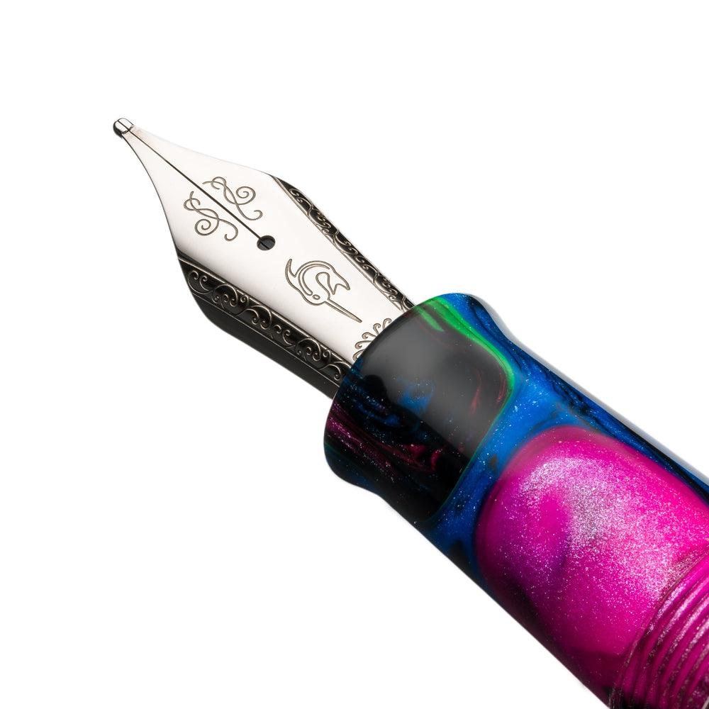 Narwhal × @lekzumali Living Color Fountain Pen - Premium Handcrafted Calligraphy Pen for Writing, Journaling & Gift Giving - Elegant Design for Artists, Professionals & Pen Enthusiasts