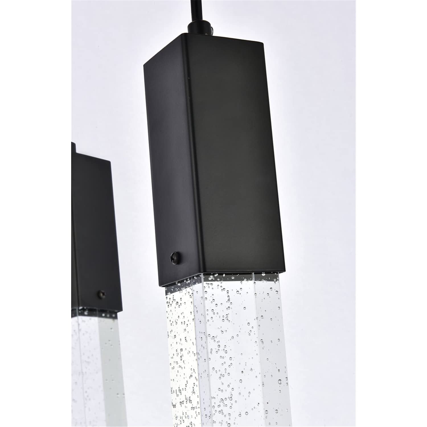Weston 9-Light Black Pendant Lighting Fixture - Modern Chandelier for Dining Room, Kitchen Island & Living Room Decor