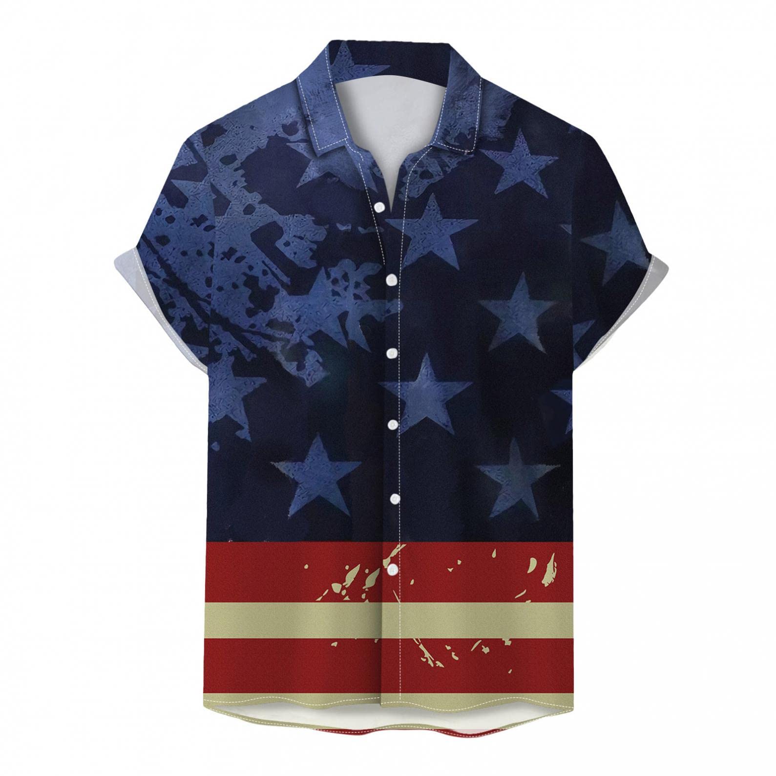 Men's Hawaiian Aloha Shirt - Tropical Short Sleeve Button Down for Beach & Summer