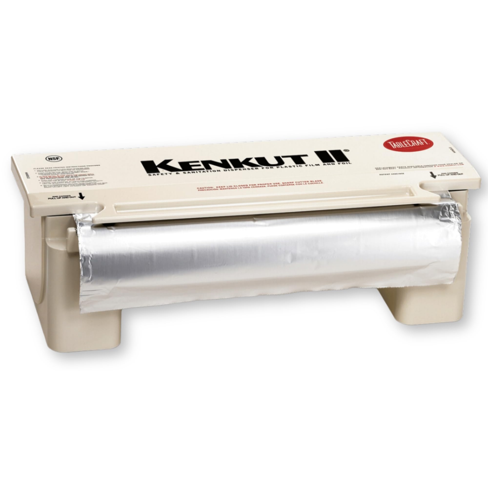 TableCraft KK6 KenKut 24-Inch Film and Foil Dispenser - Heavy Duty ABS Plastic with Anti-Static Bar & Metal Safety Blade - Holds 24