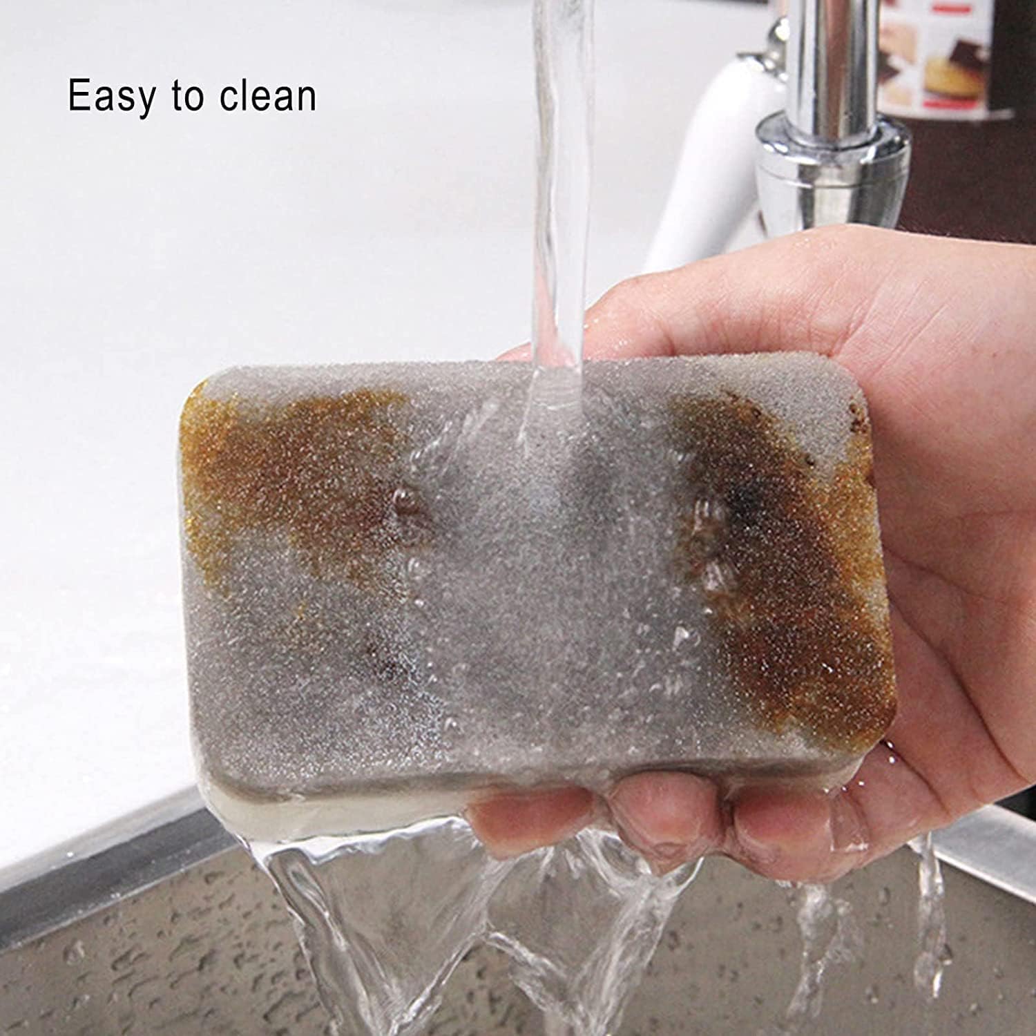 Non-Scratch Kitchen Sponges Bulk - 200 Pack for Dishwashing, Travel & Camping