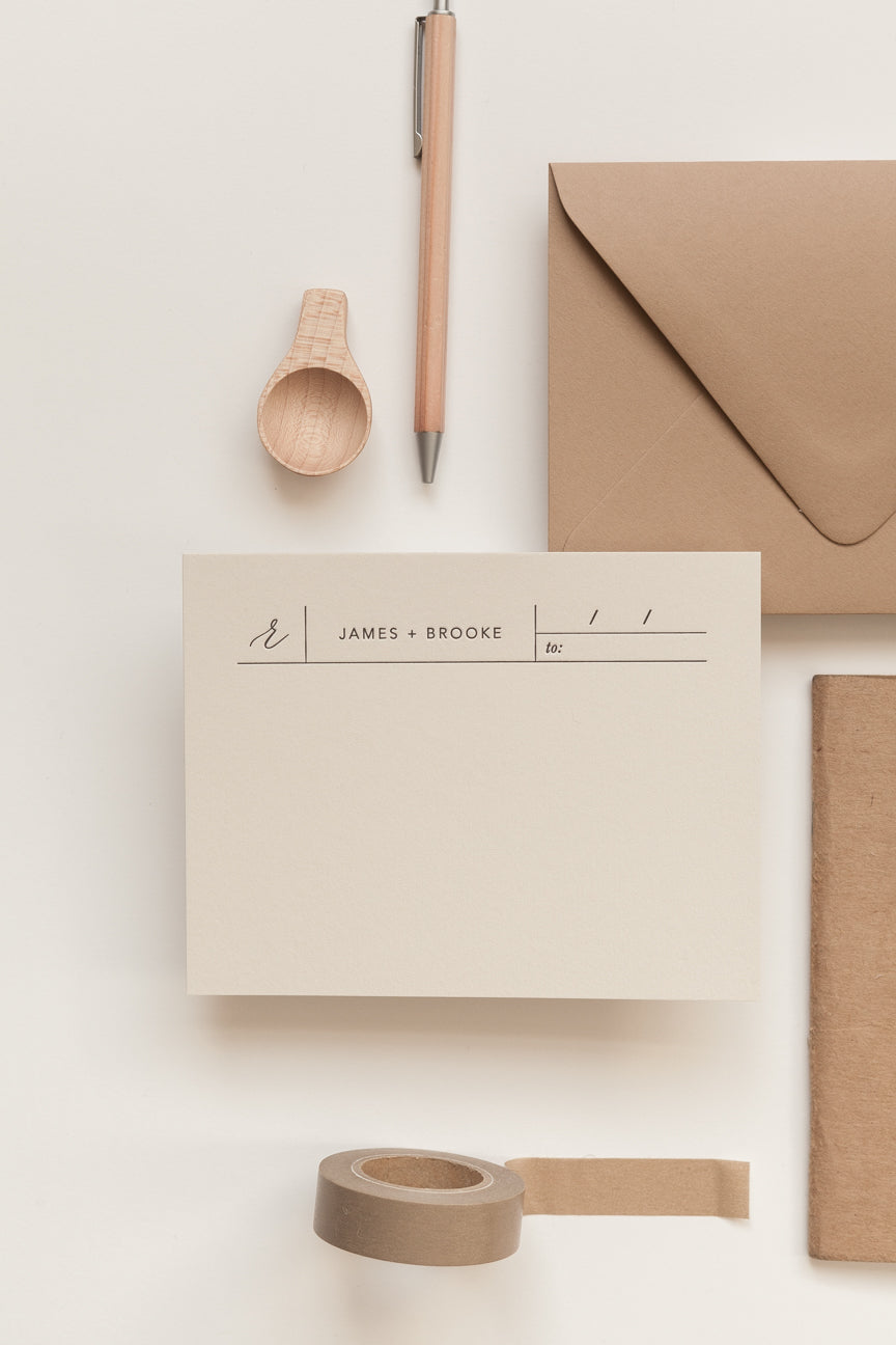 Personalized Stationery Set - Custom Name & Monogram Design for Wedding Invitations, Thank You Cards & Business Correspondence - Premium Quality Paper for Elegant Handwritten Notes