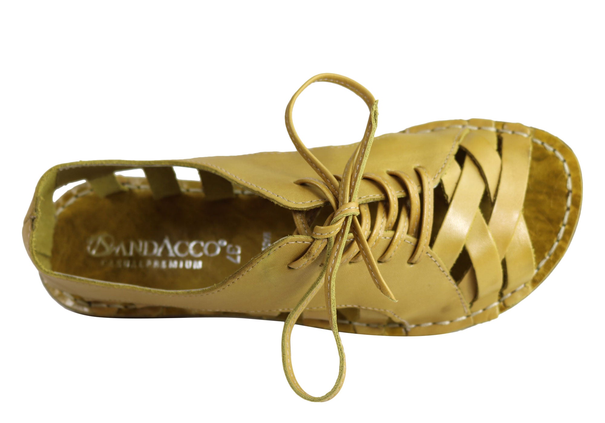 Andacco Petuna Women's Comfortable Flat Leather Sandals - Handmade in Brazil - Perfect for Beach, Vacation & Summer Outfits