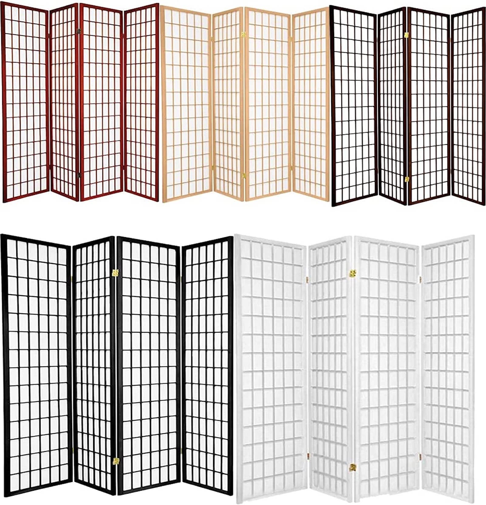 Legacy Decor 3-Panel Japanese Shoji Style Room Divider - 71