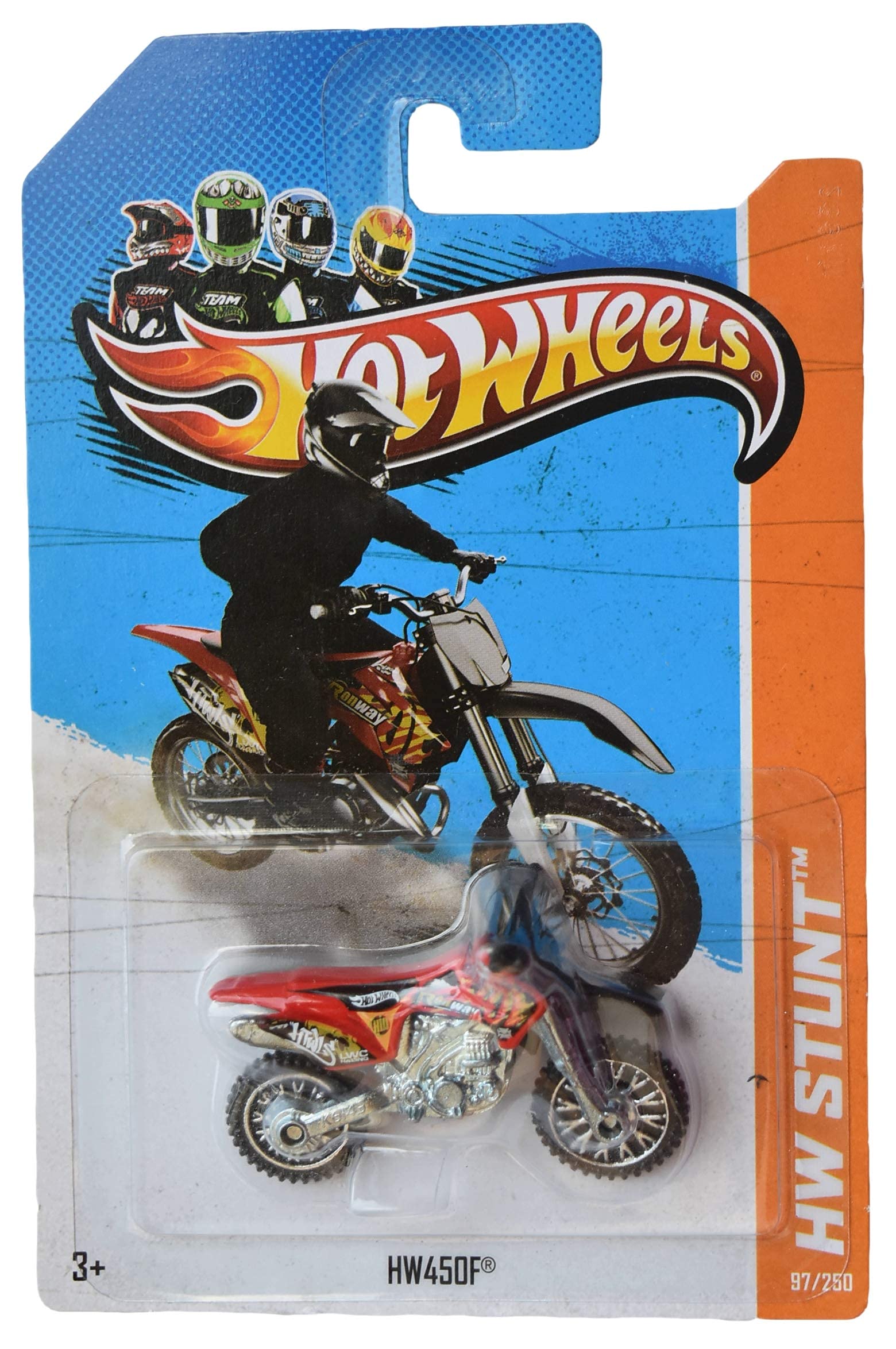 Hot Wheels HW450F Red Stunt Car 1:64 Scale Die-Cast Model 97/250 - Collectible Toy for Kids & Adults, Perfect for Racing Games & Display