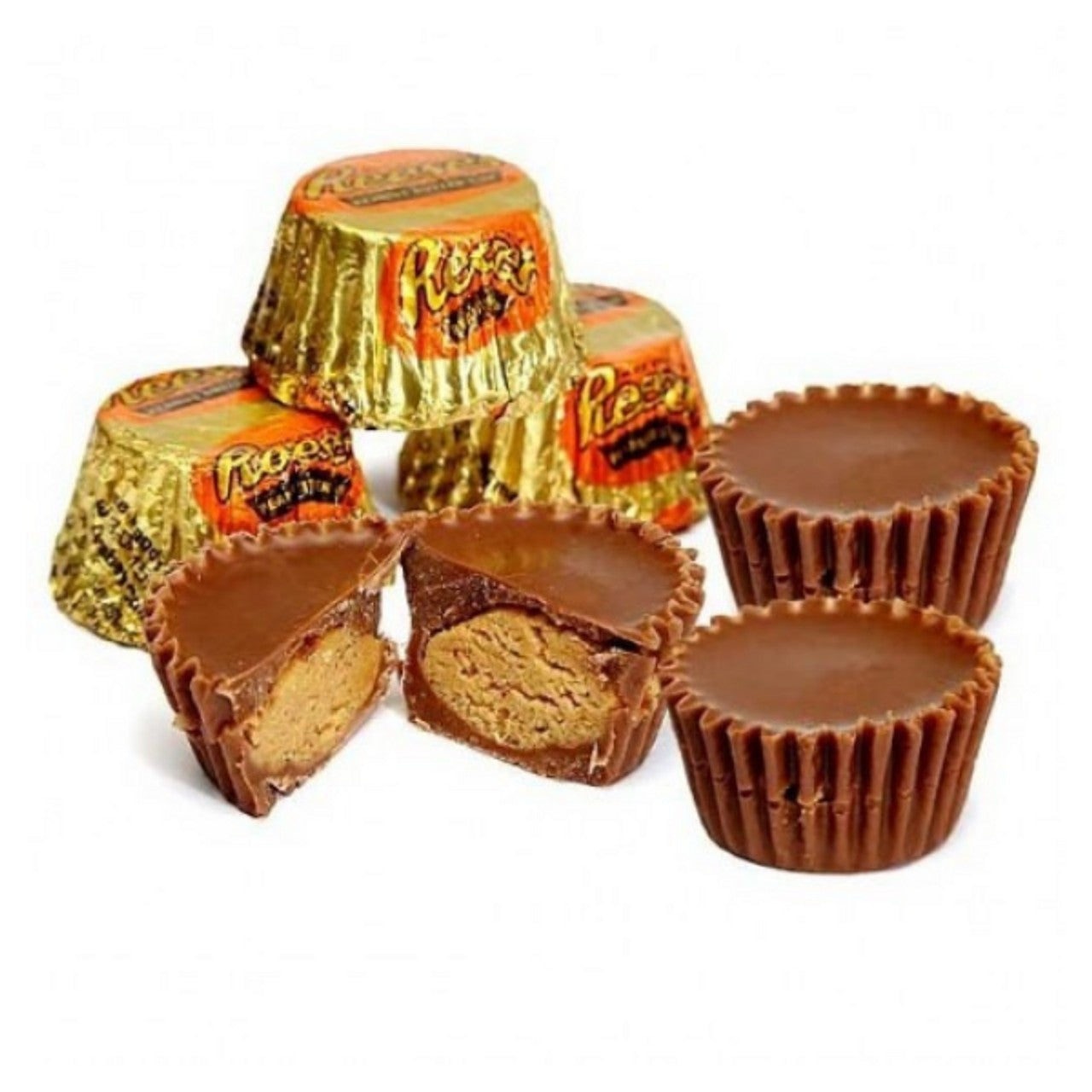 Hershey's Reese's Peanut Butter Cups Mini Size Bulk 25lb Case - Perfect for Halloween Candy, Party Favors & Office Snacks