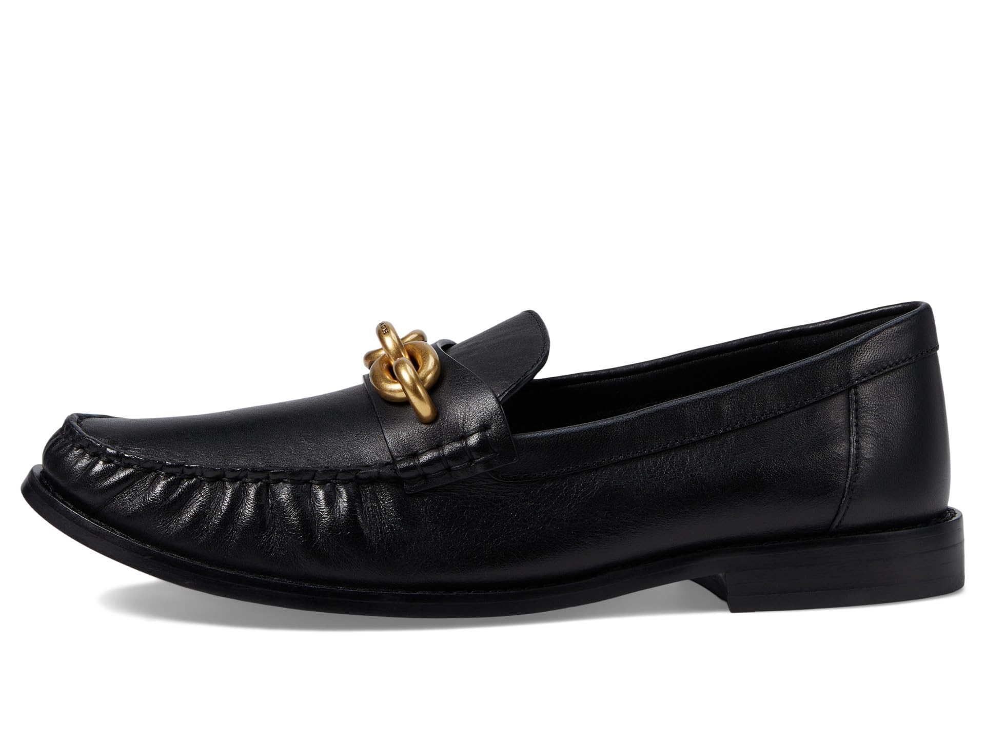 Coach Women's Jess Loafers - Classic Black Leather Slip-On Shoes for Work, Office & Casual Wear | Comfortable & Stylish Women's Loafers for Everyday Use